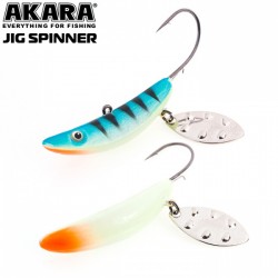 Приманка Akara Jig Spinner 50 мм 35 гр. 24P фосфорный
