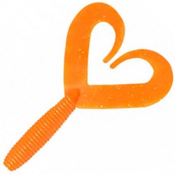 Твистер YAMAN PRO Loop-Two, р.3 inch, цвет #03 - Carrot Gold Flake (уп.5 шт)