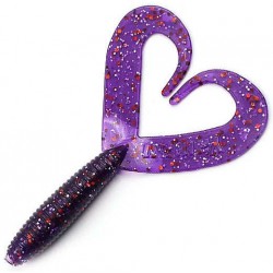 Твистер YAMAN PRO Loop-Two, р.4 inch, цв. #08 - Violet (уп.5 шт)