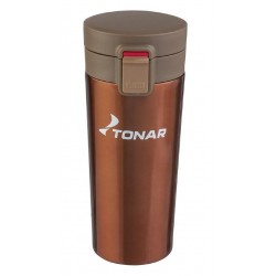 Термос-кружка (HS.TMК-02) 400ML кофейный TONAR