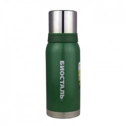 Термос "Биосталь-ОХОТА" с узкой горловиной, 2 чашки, 1,2 л/12/