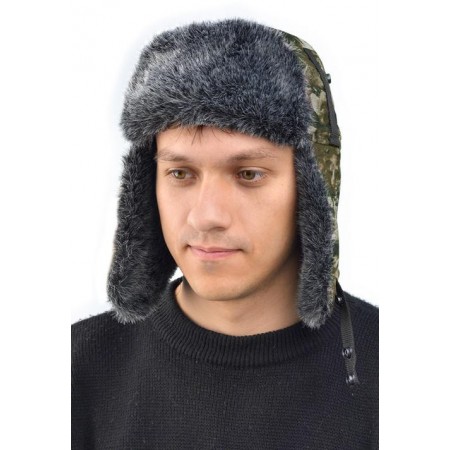 Шапка ушанка на меху